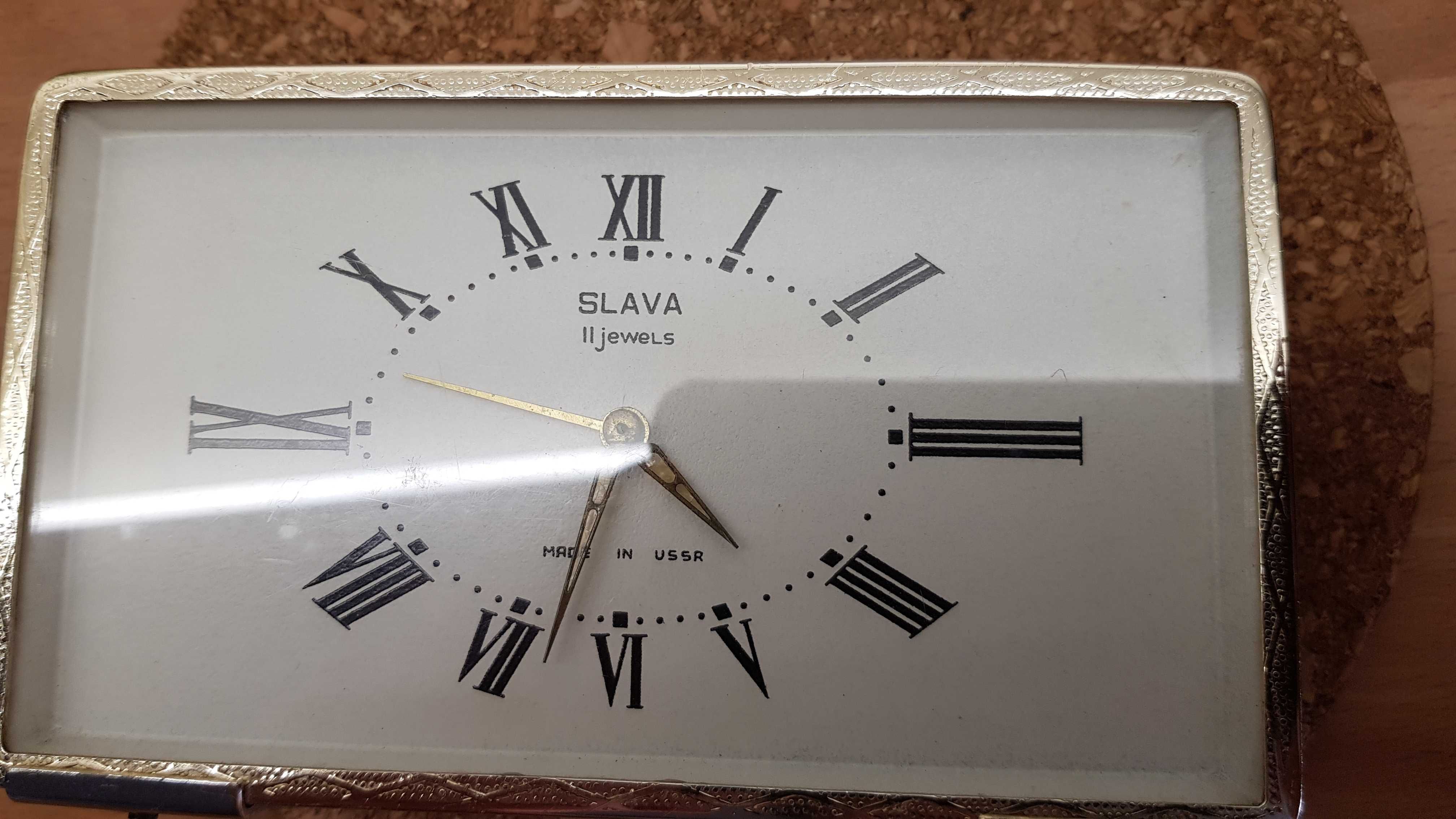 Stary zegarek budzik *Slava* PRL