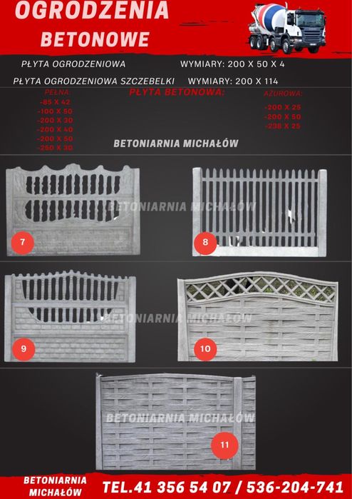 Ogrodzenia Betonowe Płot Betonowy Producent
