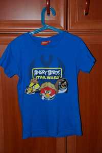 Bluzka krótki rękaw dla chłopca rozmiar 122 Angry Birds