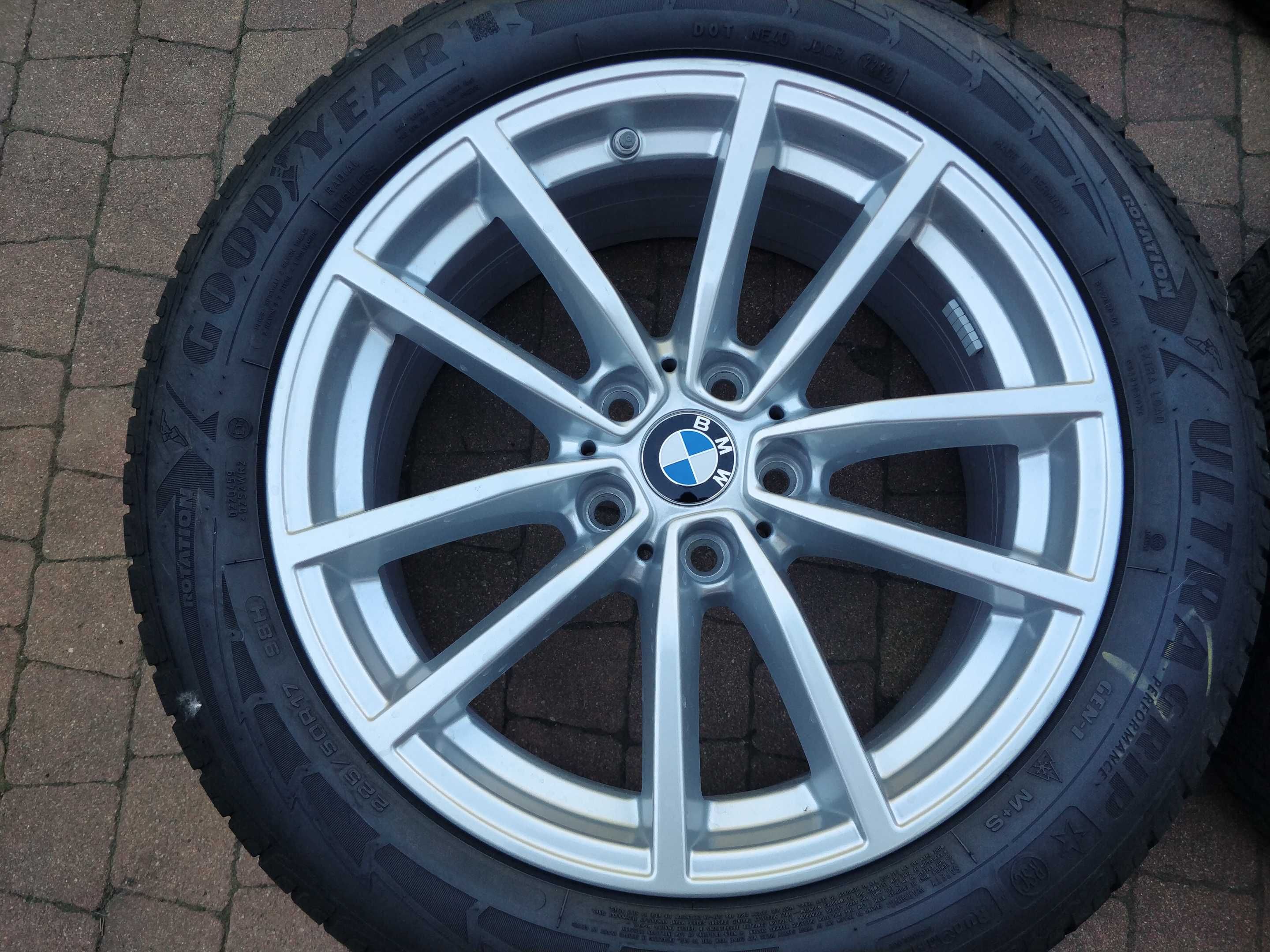 3488. Koła zimowe BMW 3 G20 oryginalne 5x112 ET30 225/50/17 2022/23r