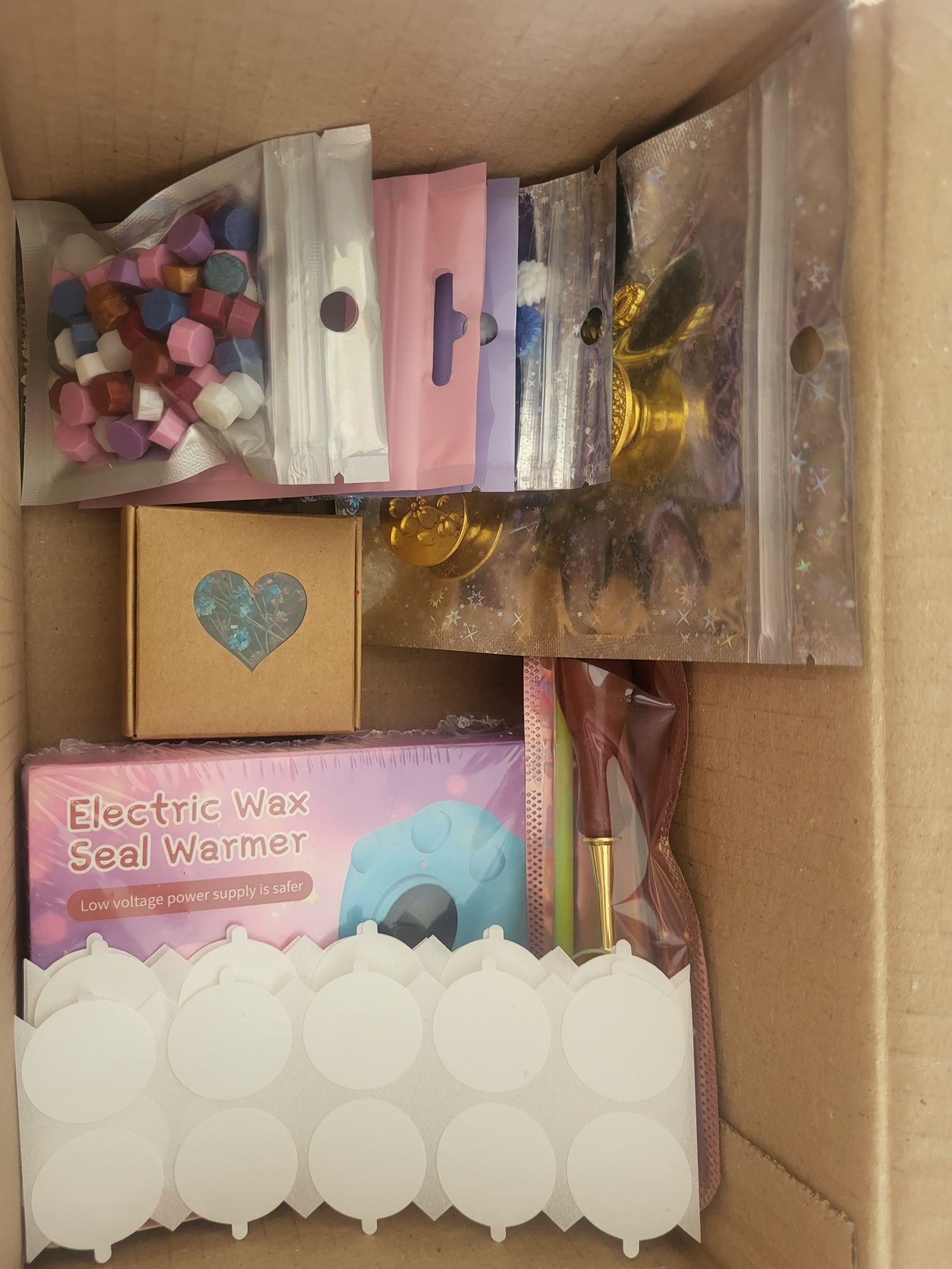 Zestaw do wosku, stempli scrapbooking DIY