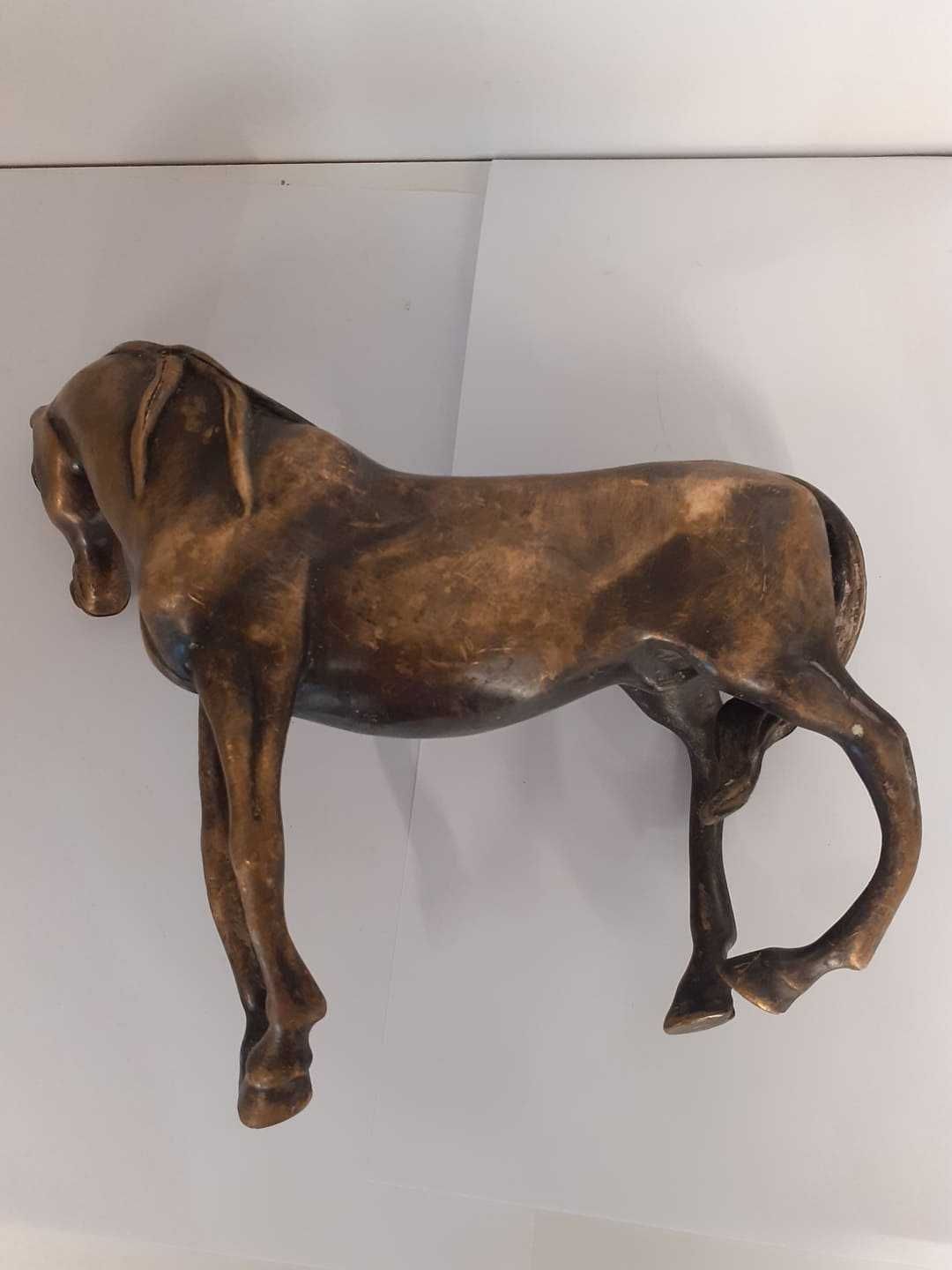 Koń mosiądz 6,53kg figurka mosiężna konie figurki stare kolekcjonerska