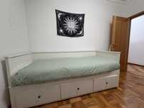 Cama IKEA HEMNES com 3 gavetas + 2 colchões