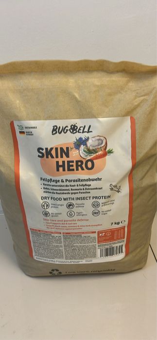 Karma dla psa z mączką z owadow