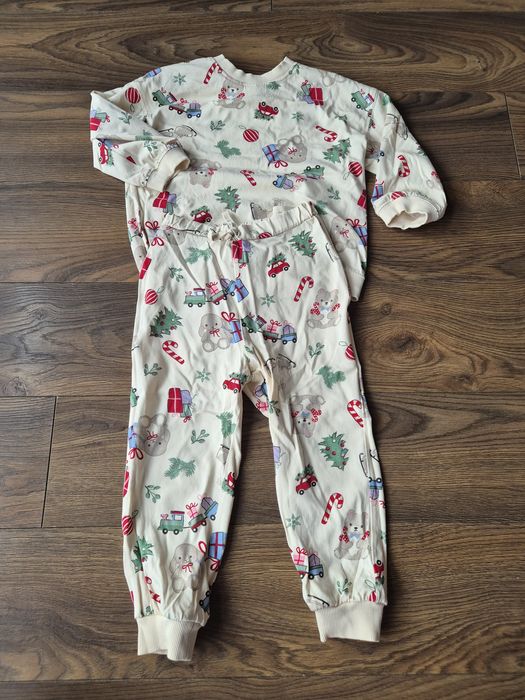 Dres zestaw dresowy dziecięcy świąteczny hm h&m  98