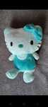 Hello kitty maskotka pluszak turkus niebieska kotek kot