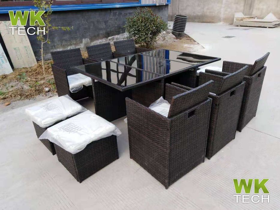 Meble ogrodowe PREMIUM 10 osób NOWE zestaw mebli ogrodowych pokrowiec