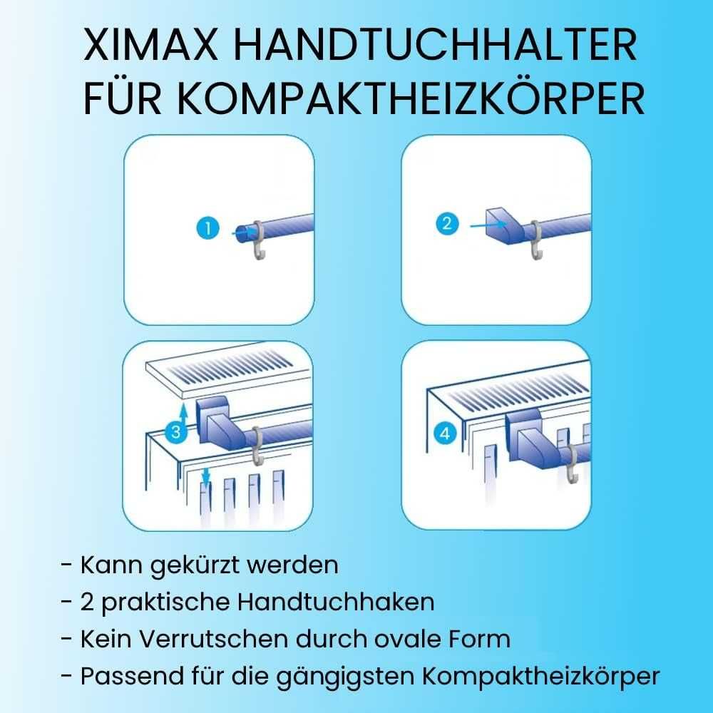 XIMAX Wieszak na ręcznik do grzejników kompaktowych