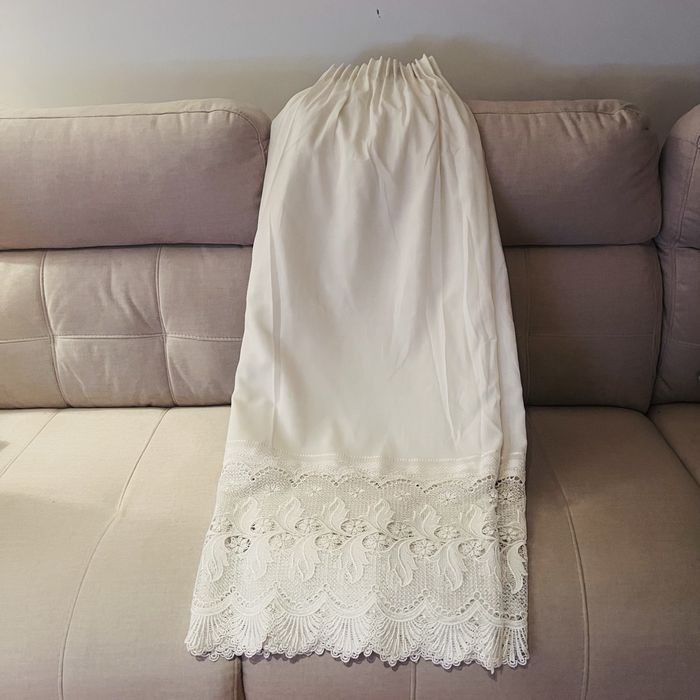 Cortinado cozinha branco- Alt.1x24. Larg; 2x16