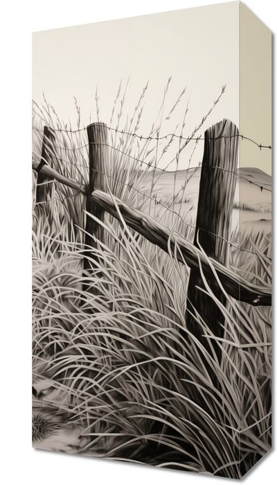 Obraz 20x40cm Szumy i Szepty Wiejskiego Płotu