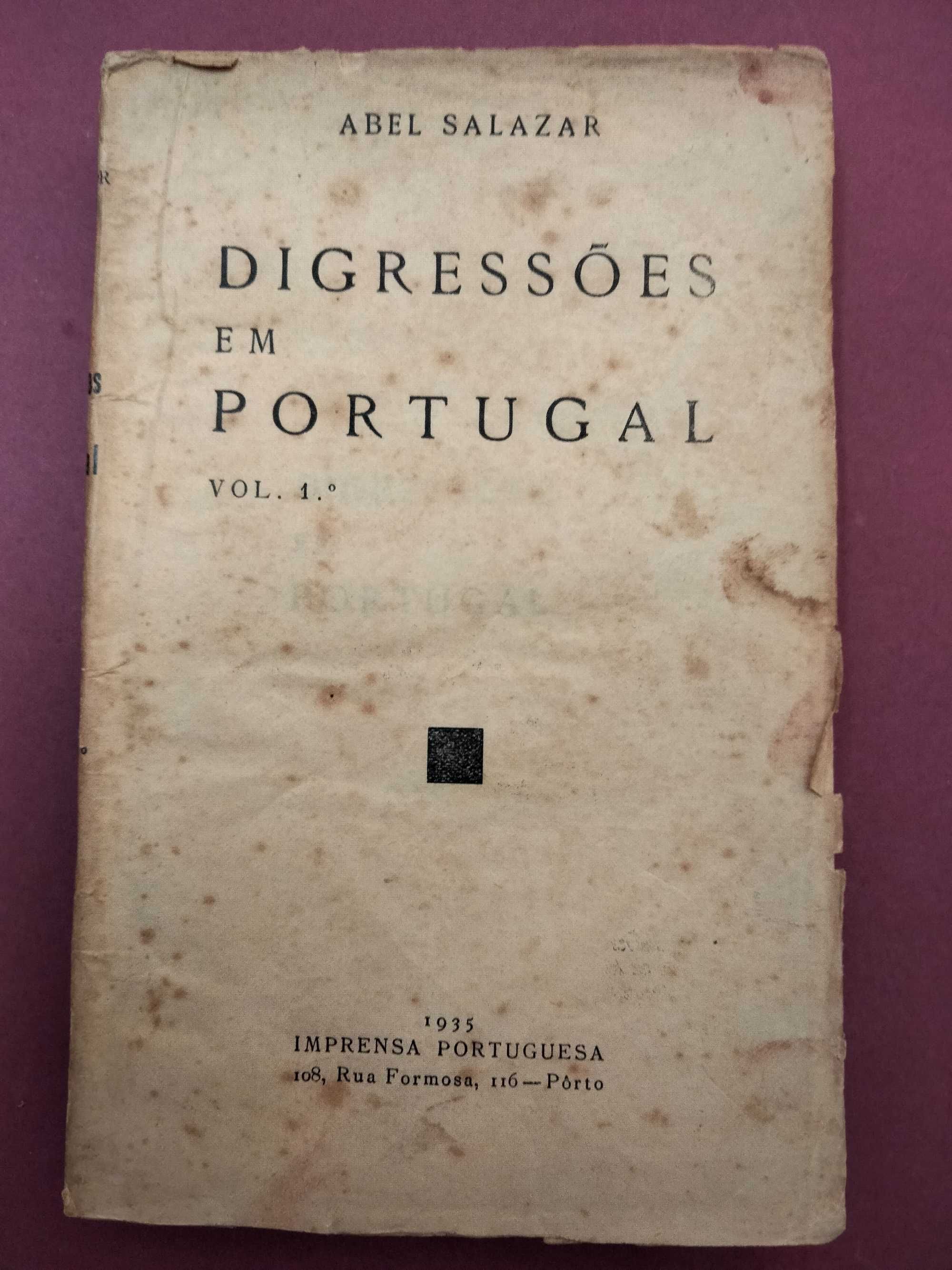 Digressões em Portugal vol. 1º - Abel Salazar