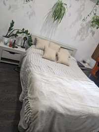 ліжко кровать ліберті білий Крафт + 2 тумби