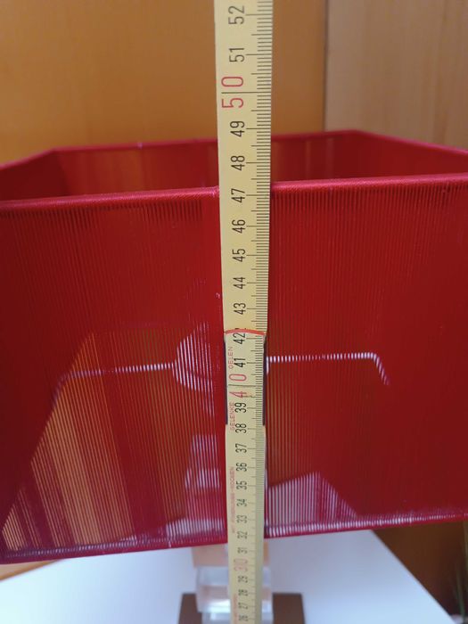 Conjunto de candeeiros abajur vermelho