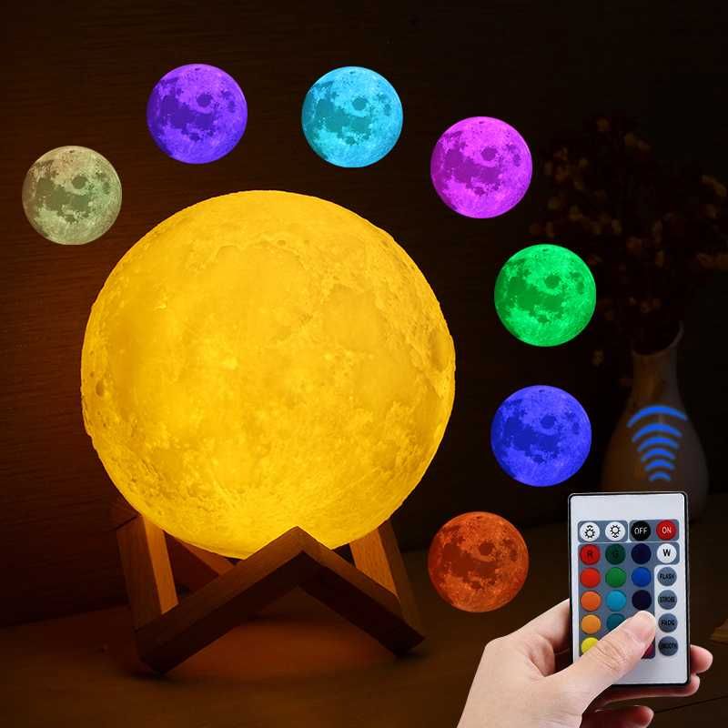 Нічник Лампа Місяць 3D Moon Lamp на сенсорному керуванні Ночник луна