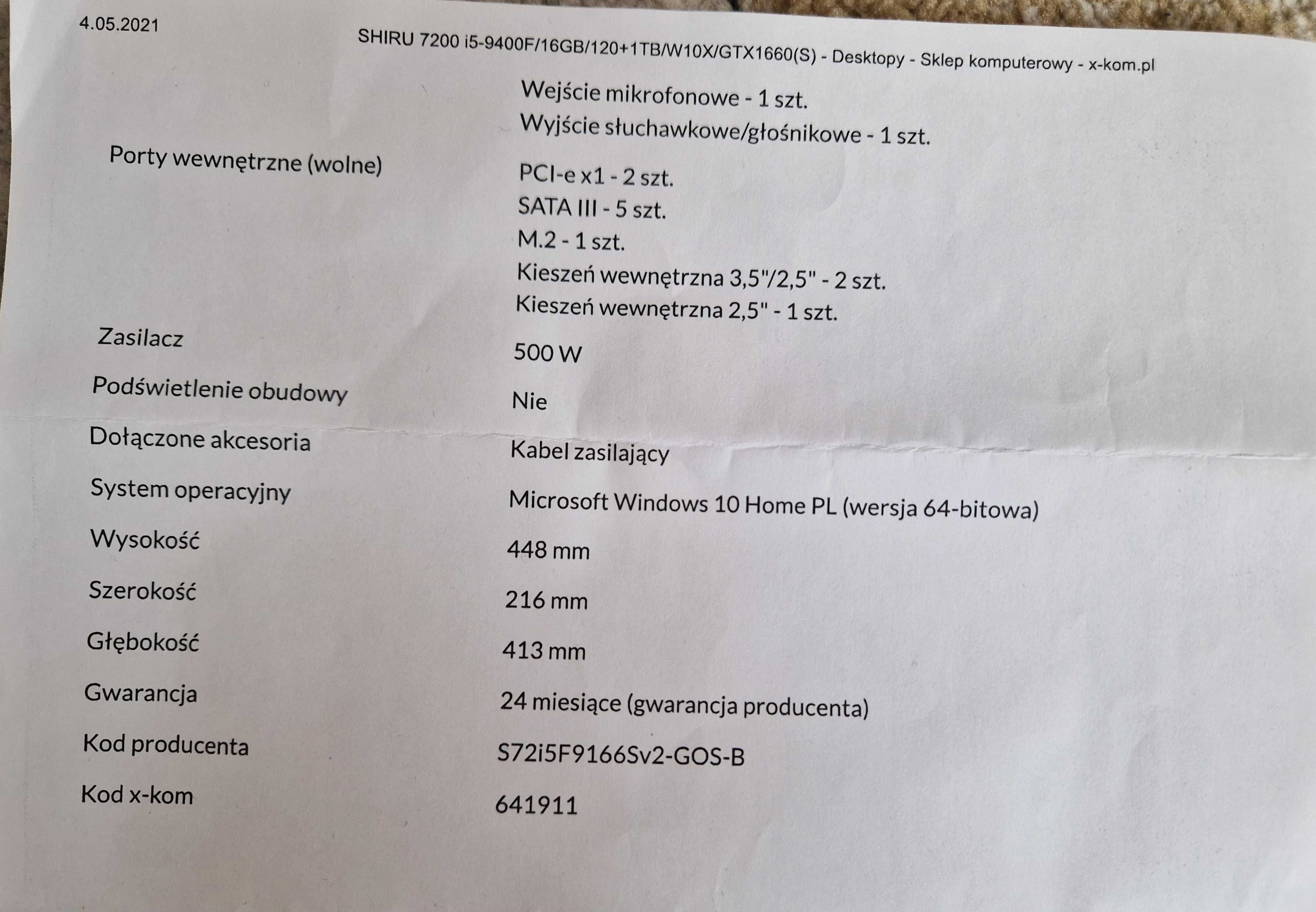 Zestaw komputerowy