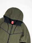 Nike Tech Fleece zielona bluza z kapturem XL logo