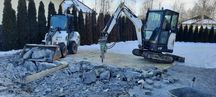mini koparka wypożyczalnia bez operatora z dostawą wiertnica młot