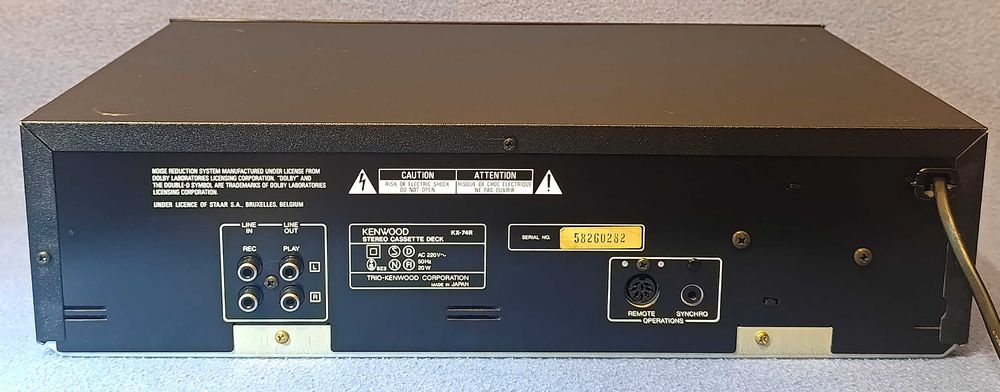 KENWOOD KX-74R stereo cassette deck