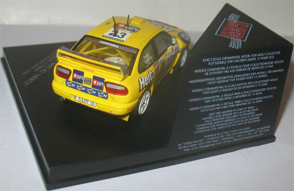 Skid - Seat Cordoba WRC Evo2 - Rally de Portugal 2000 - Rui Madeira