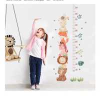 Наклейка на стену Ростомер для ребенка Детский рост стикер