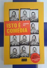 Livro "Isto É Comédia", de Fernando Bilé (Como NOVO!)