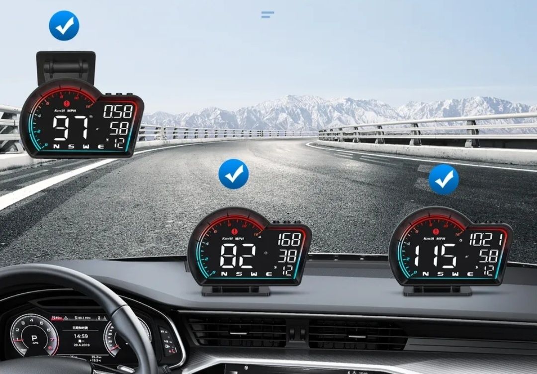 Licznik prędkości LED GPS do auta 2024