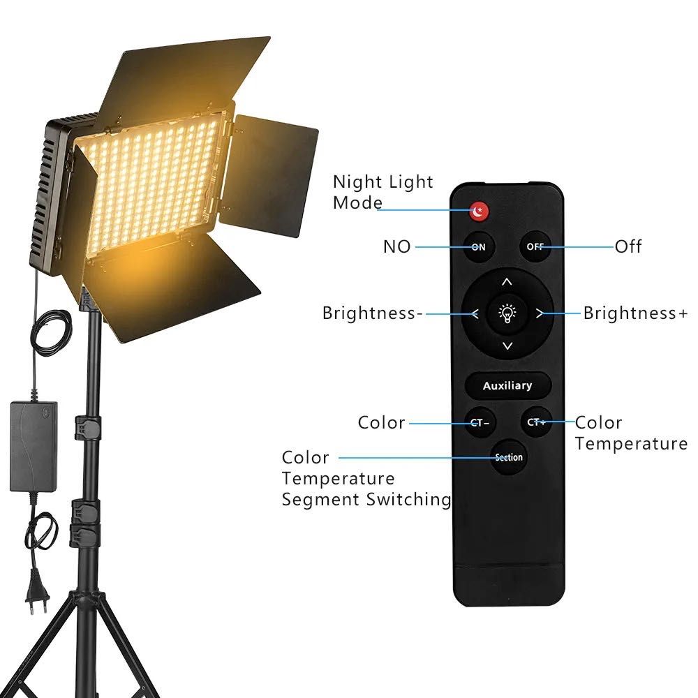 Освітлювач лампа Nagnahz LED U600 Pro  3200К - 5500К  Студійне світло
