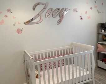 Twój napis IMIĘ dziecka 60cm PLEXI logo naklejka na ścianę meble auto