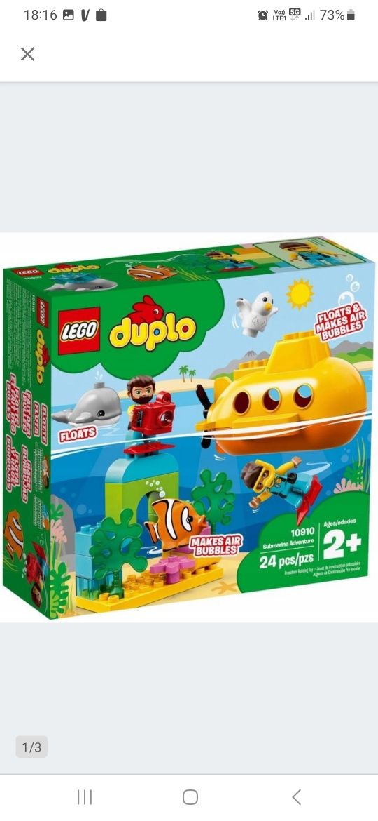 Lego duplo 3 zestawy