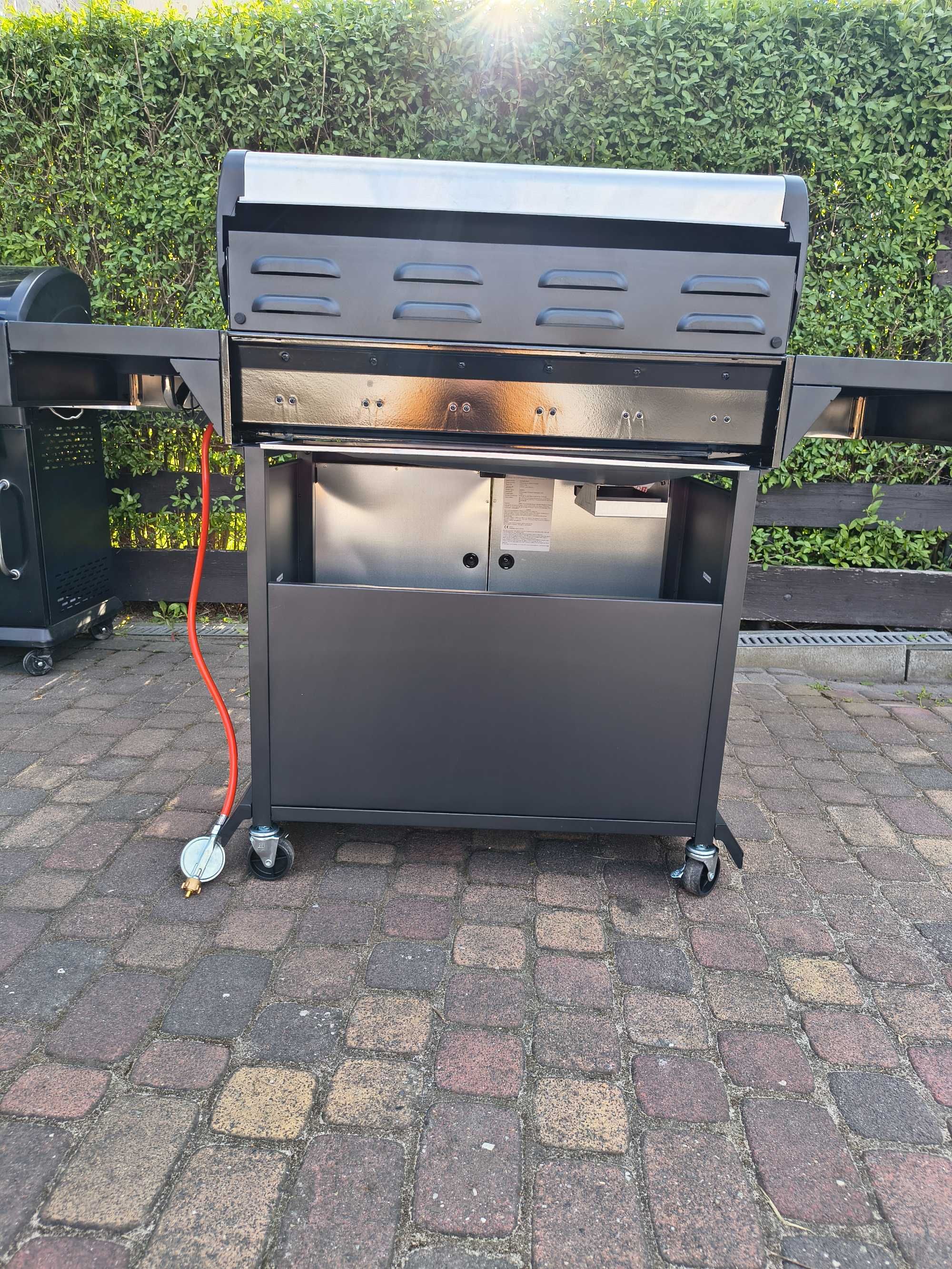 Duży Solidny GRILL GAZOWY EL FUEGO DELUXE  21KW  LED 7 palników NOWY !