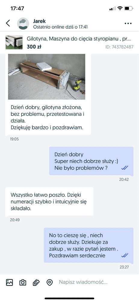 Gilotyna do styropianu PREMIUM  360W, regulacja wysokości cięcia