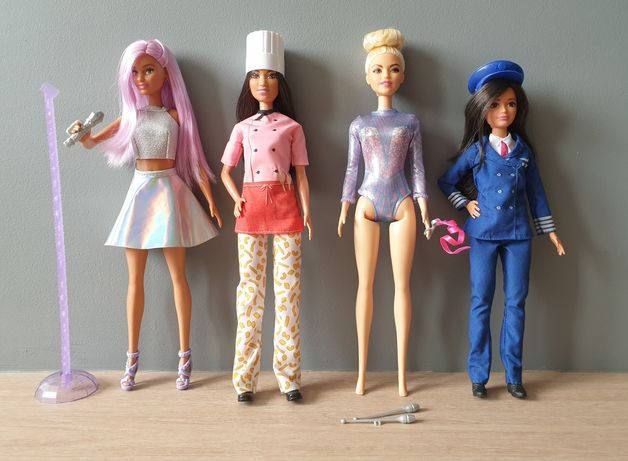 Lalki Barbie 4 sztuki - stan idealny
