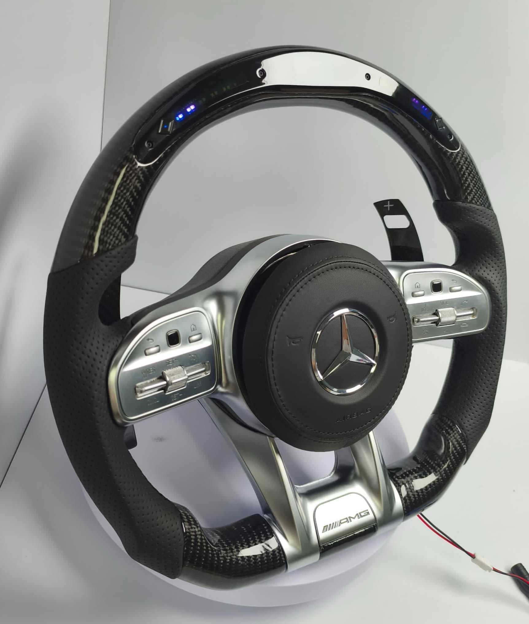 Custom Carbon LED Kierownica Audi RS3 RS4 RS5 B9 S3 S4 S5