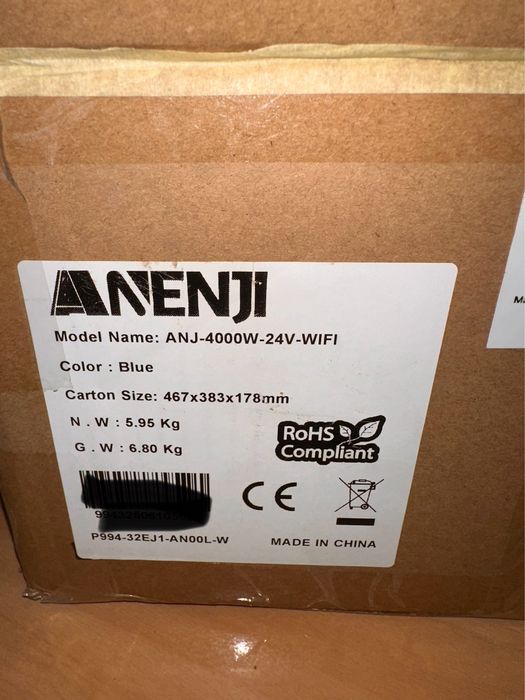 Гибридный инвертор ANENJI 4000W 24V wifi