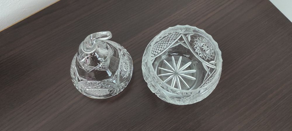 Gruszka kryształowa stary kryształ z PRL