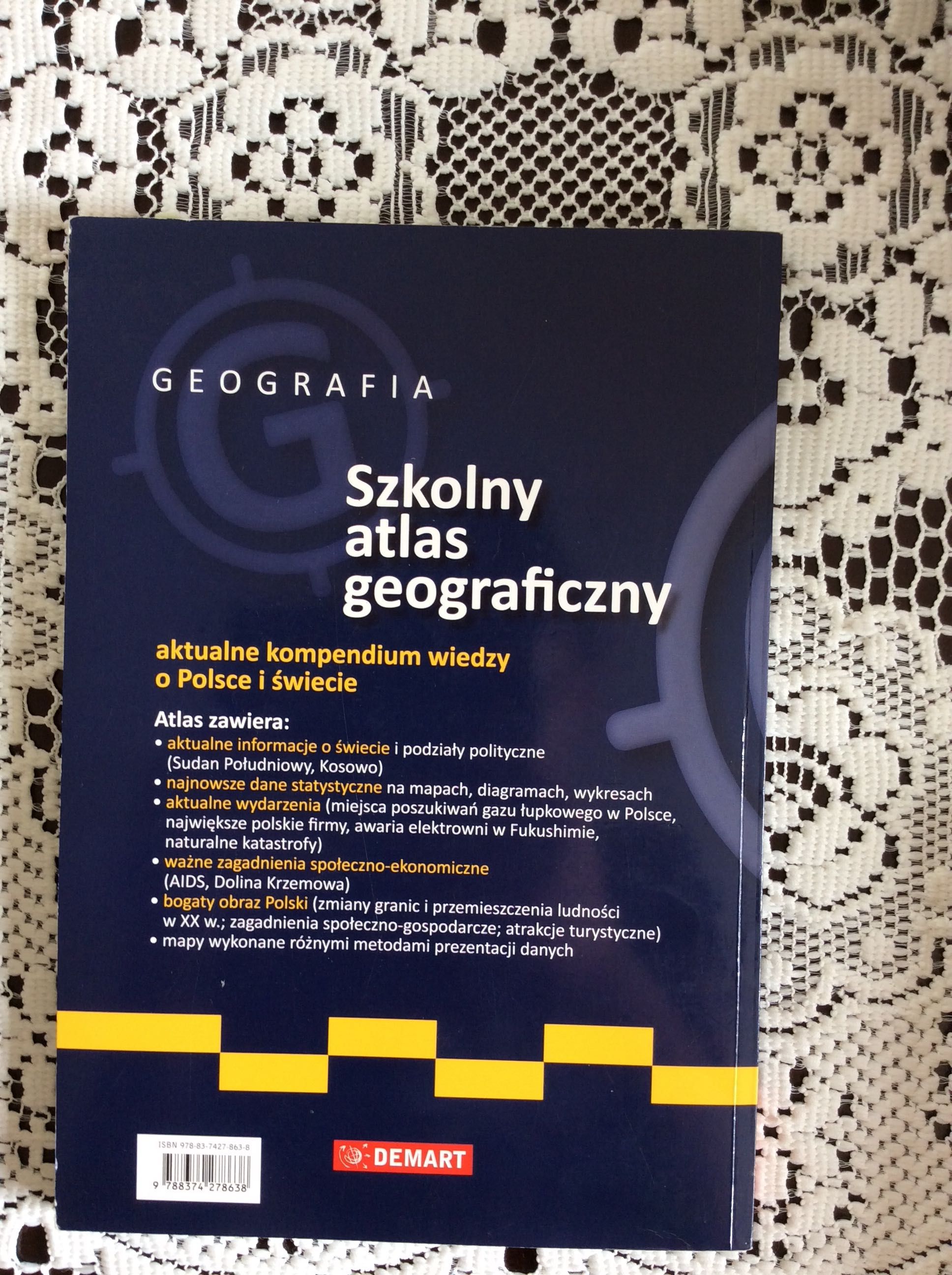 Geografia  szkolny atlas geograficzny DEMART