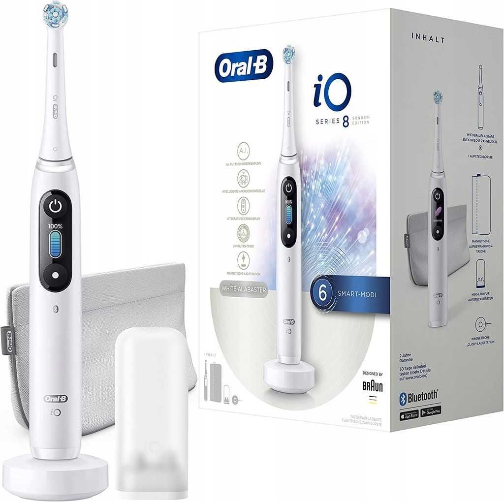 Oral-B iO 8 D100FR Biała szczoteczka elektryczna. AS30