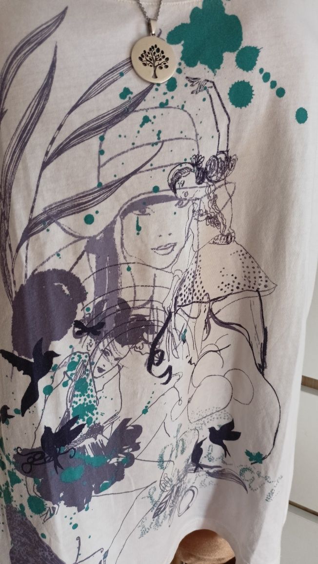 T-shirt biały 44