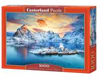 Puzzle 1000 Sunrise on Sakrisoy, Lofoten CASTOR. Castorland