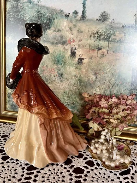 *Royal Worcester Limitowana Angielska Porcelana Figurka Dama Lalka