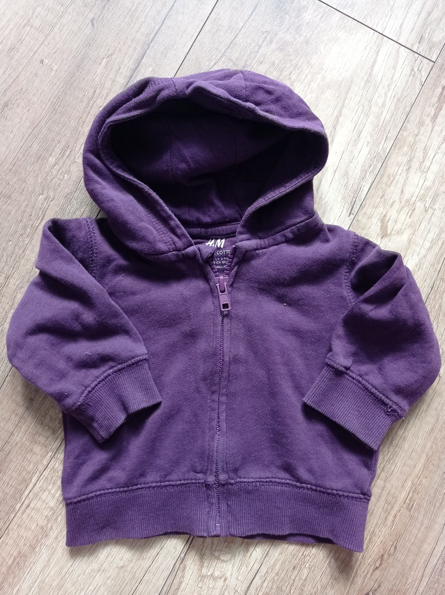 Bluza h&m 62 fioletowa