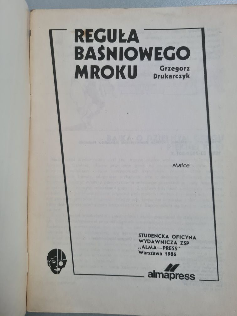 Reguła baśniowego mroku - Grzegorz Drukarczyk