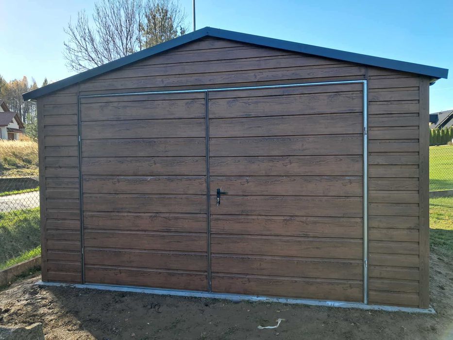 Garaż blaszany 4x5. WZMOCNIONY PROFILAMI. Producent. Cała POLSKA