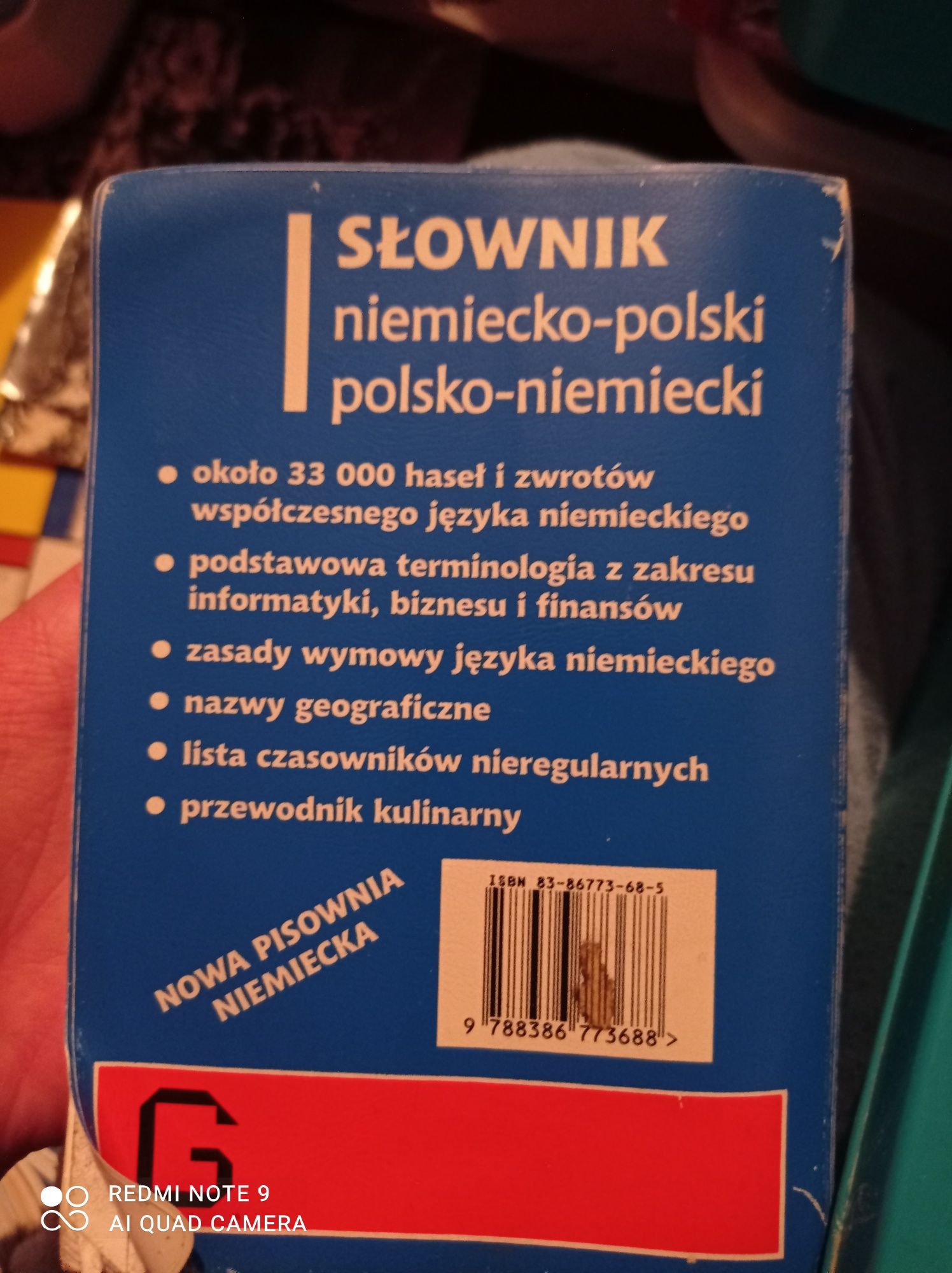 Słownik polsko niemiecki, niemiecko polski