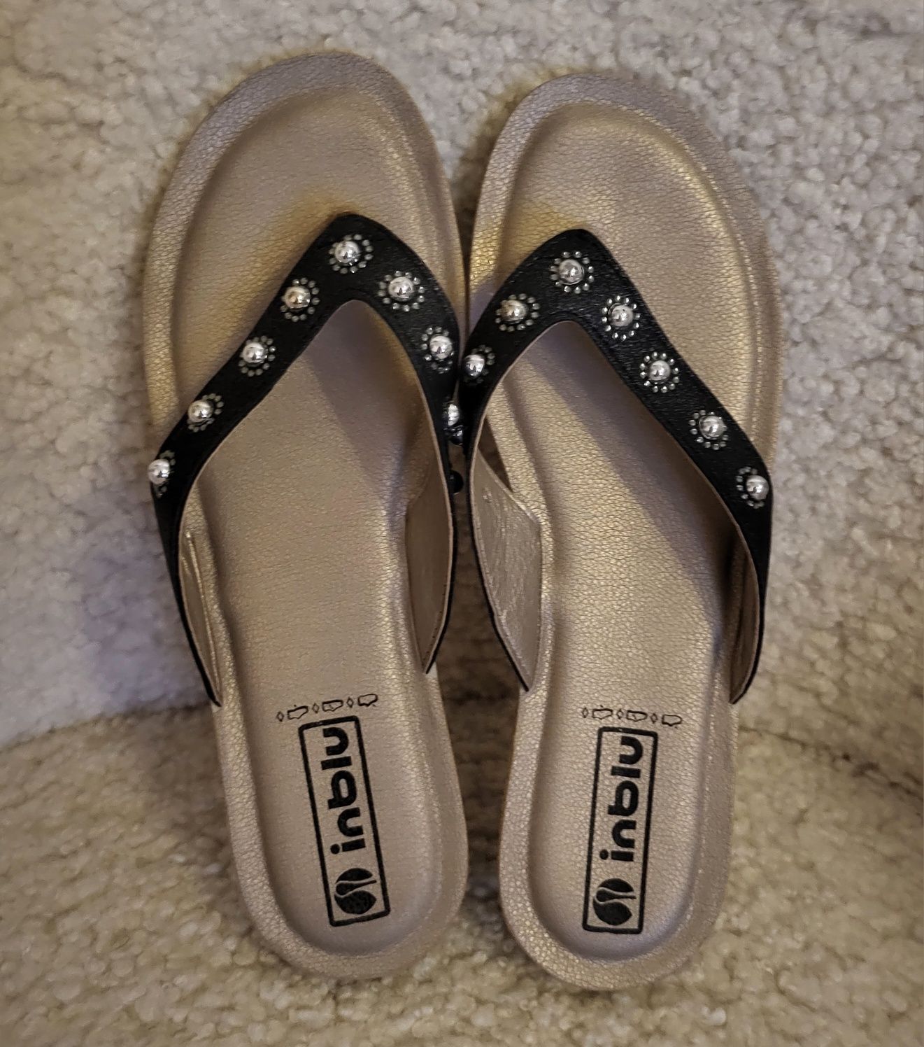 Srebrne Japonki Damskie Inblu r 41 r 42