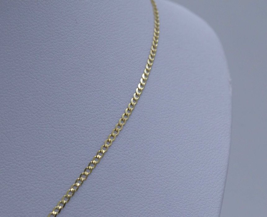 zestaw złota 585 łańcuszek + krzyż 2,08g 45cm NOWY CHRZEST KOMUNIA