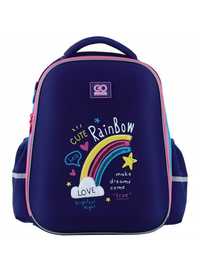 рюкзак GoPack Education напівкаркасний 165M-1 Cute Rainbow 38х28х13см.