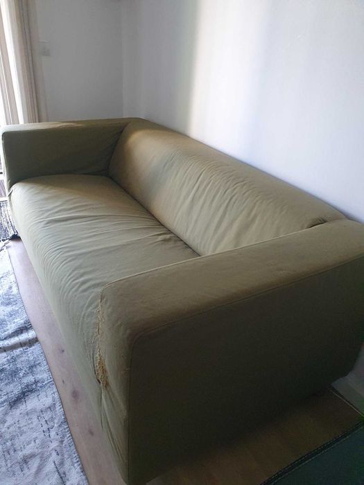 sofá 2 lugares com capa substituível