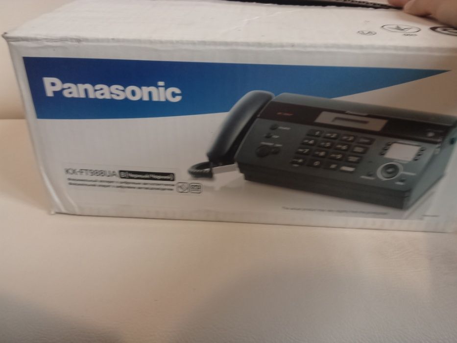 Новый телефон-факс Panasonic KX-FT988UA + б/у радиотелефон KX-TC1501