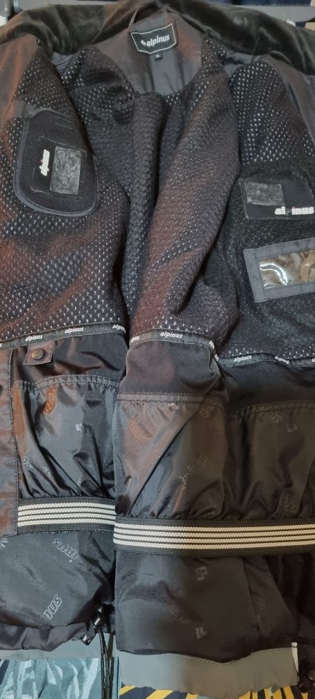 Kurtka narciarska Alpinus XL męska czarno-pomarańczowa z RECCO